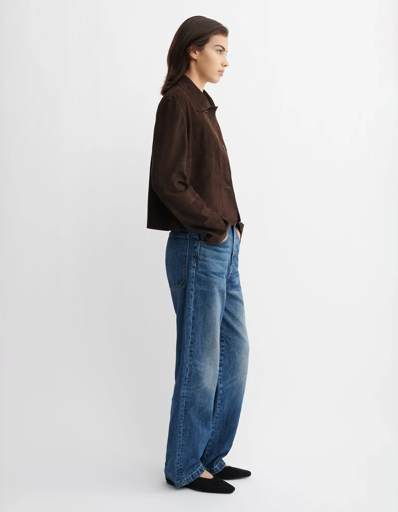 Veloursleder-Jacke Emy Goat Suede