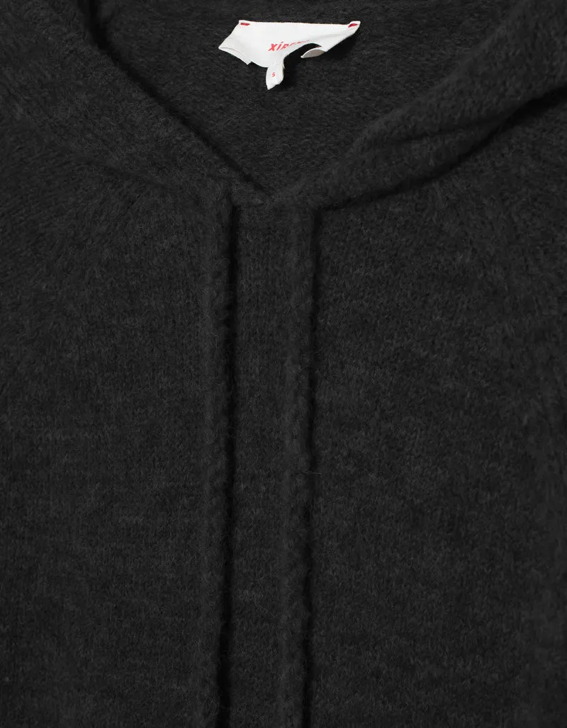 Alpaka-Woll-Mix Pullover Kayla mit Kapuze
