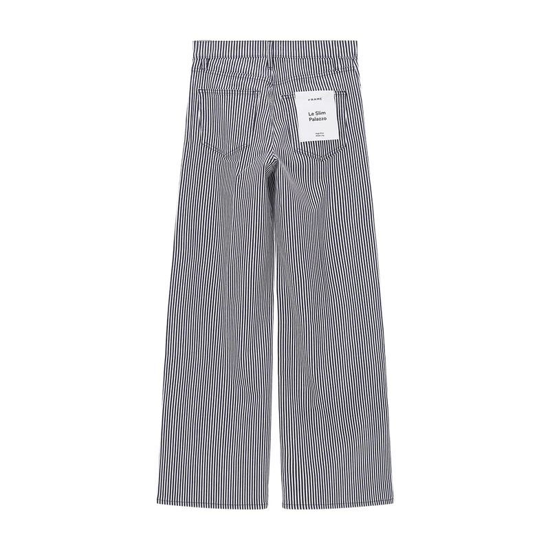 Gestreifte Wide-Leg Jeans Le Slim Palazzo