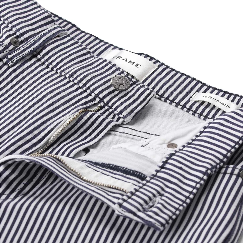 Gestreifte Wide-Leg Jeans Le Slim Palazzo
