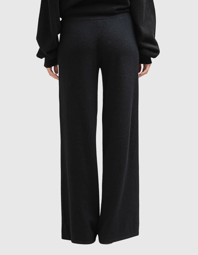Wide-Leg Kaschmir-Hose Omi