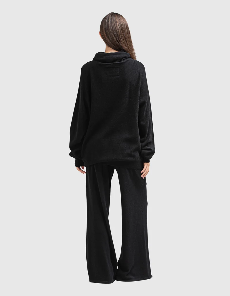 Wide-Leg Kaschmir-Hose Omi