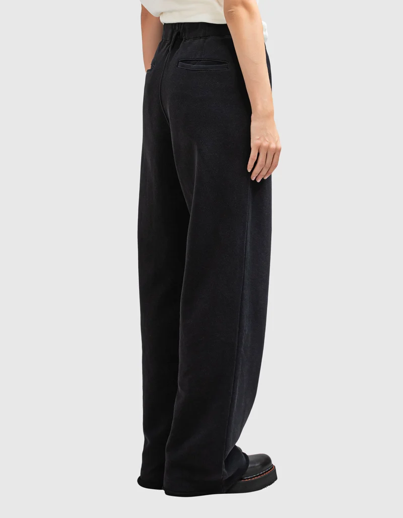 Wide-Leg Bundfalten-Jogginghose im Vintage Look