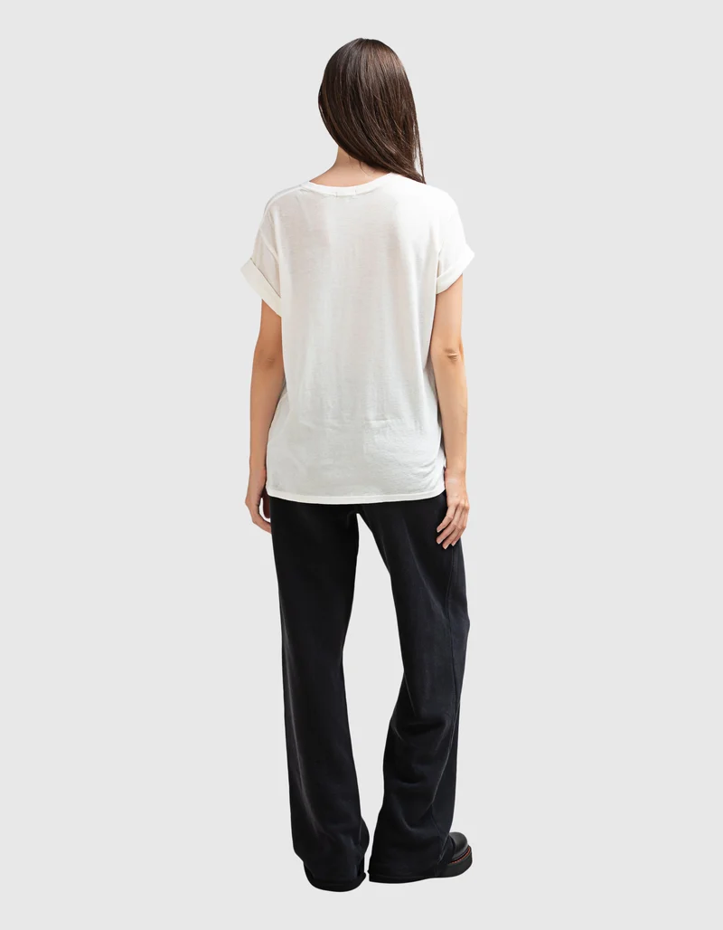Wide-Leg Bundfalten-Jogginghose im Vintage Look