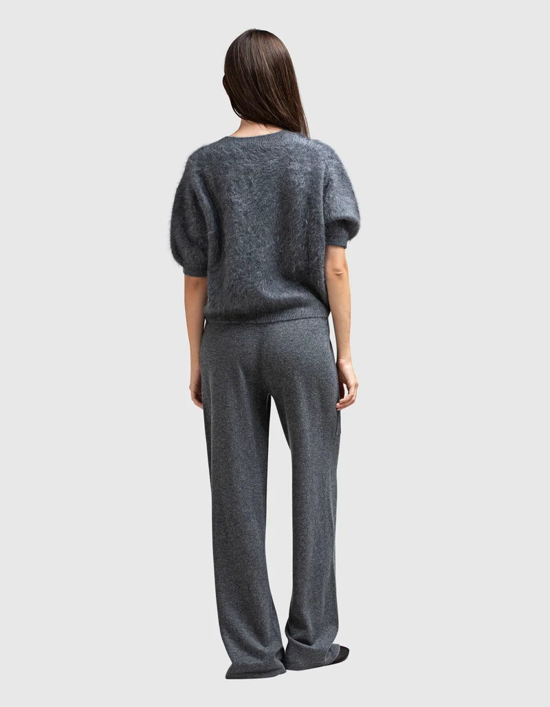 Wide-Leg Kaschmir-Hose Omi