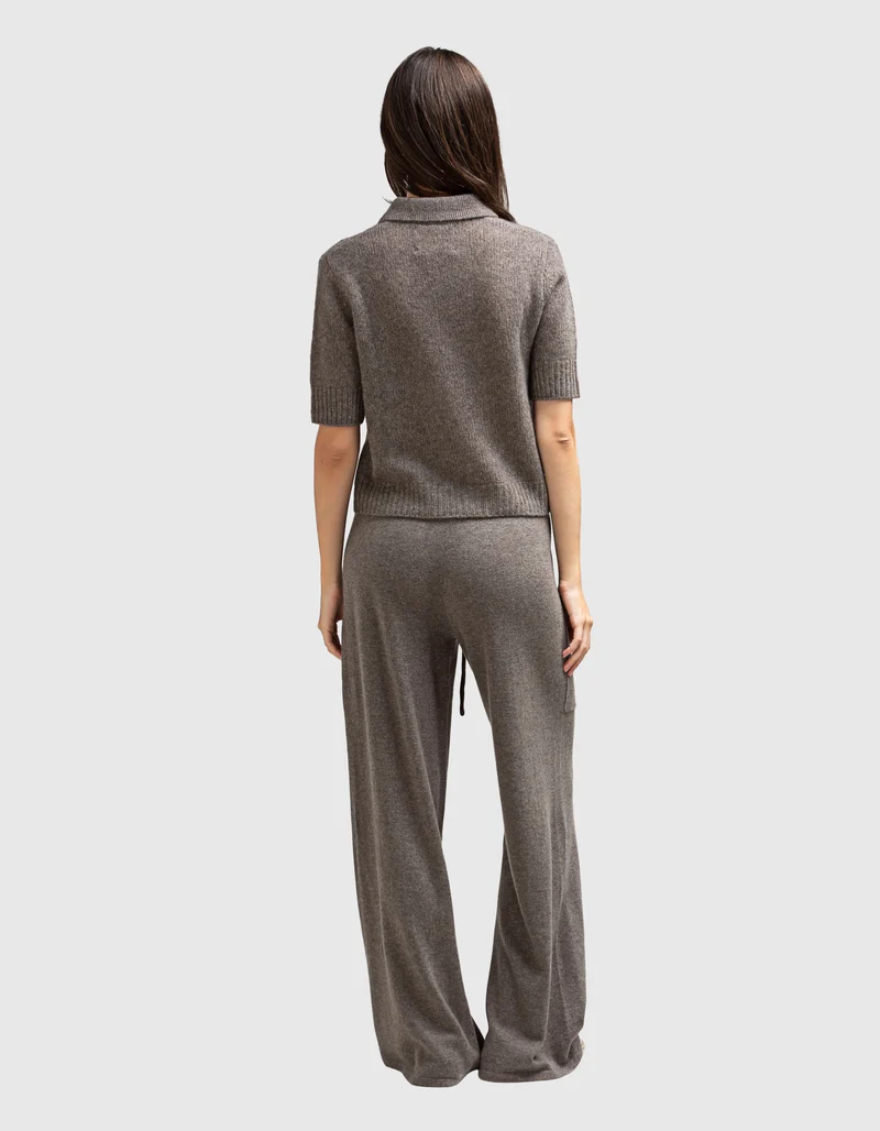 Wide-Leg Kaschmir-Hose Omi