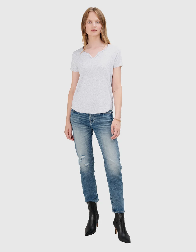 Geripptes T-Shirt Tessa