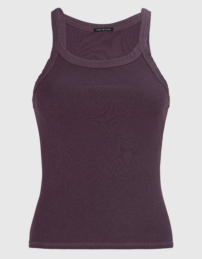 Geripptes Cropped Top