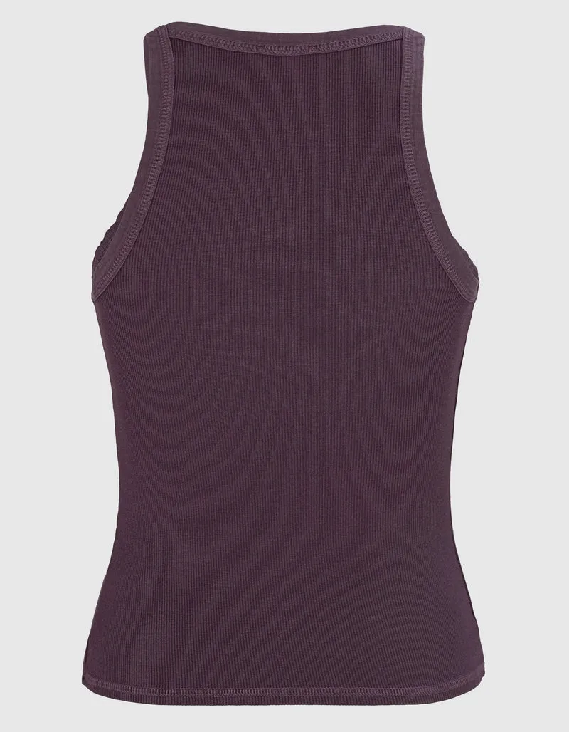 Geripptes Cropped Top