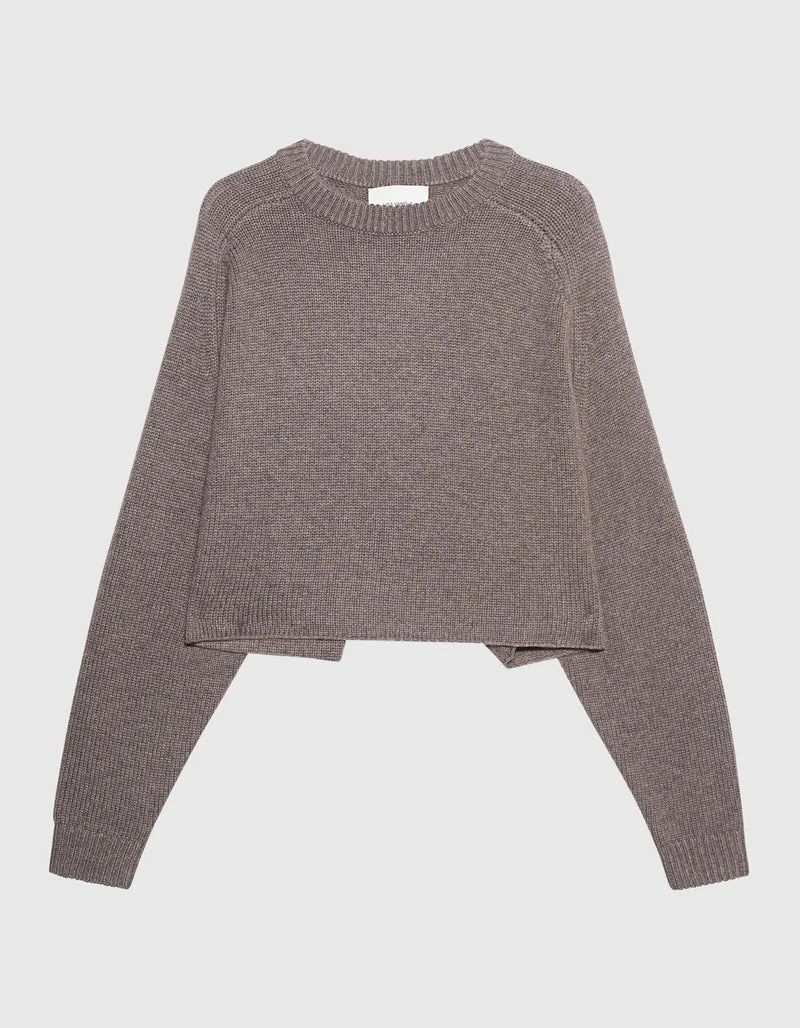 Oversize Kaschmir-Pullover Karine mit Rundhalsausschnitt