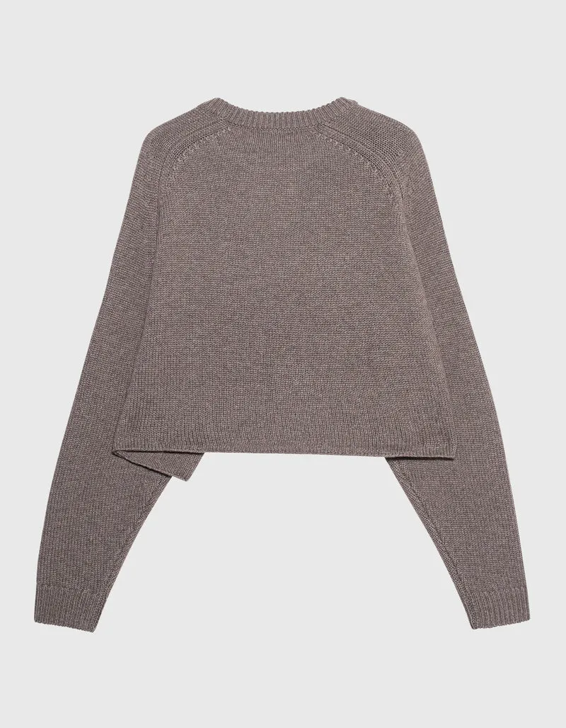 Oversize Kaschmir-Pullover Karine mit Rundhalsausschnitt
