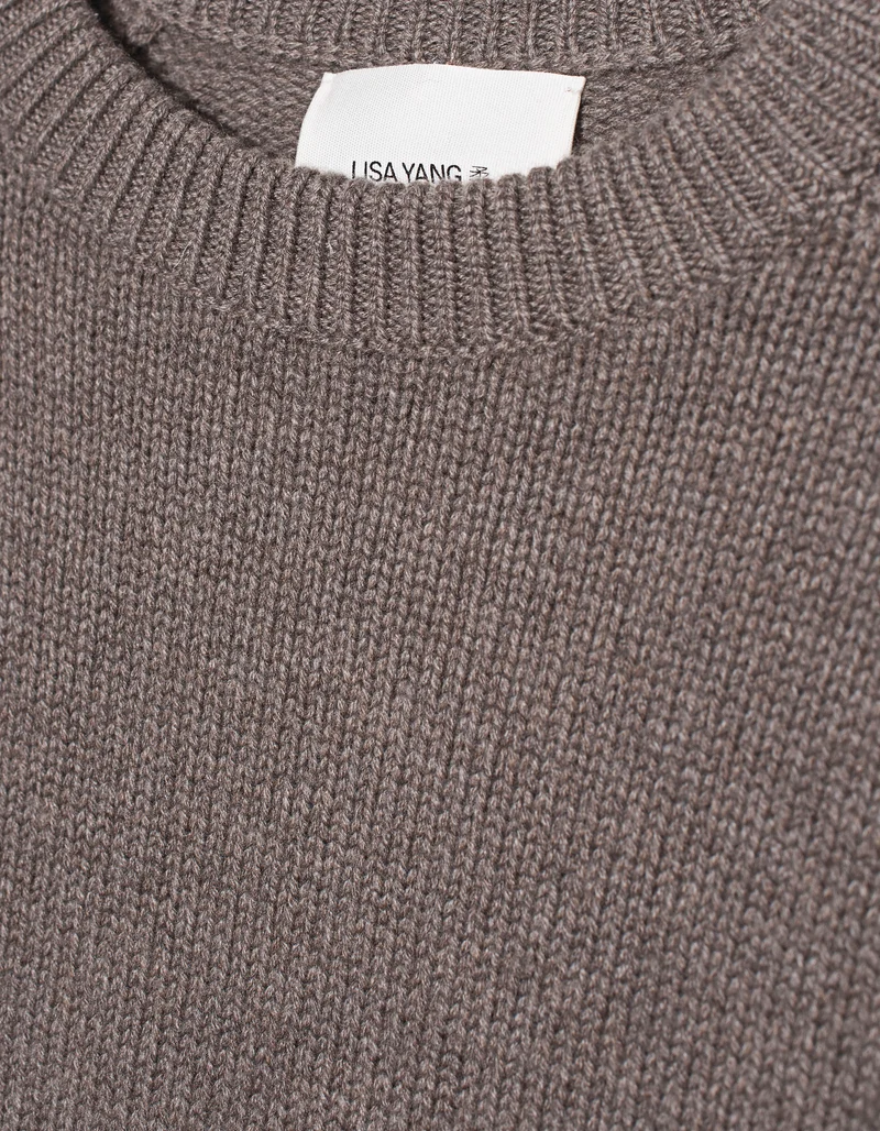 Oversize Kaschmir-Pullover Karine mit Rundhalsausschnitt