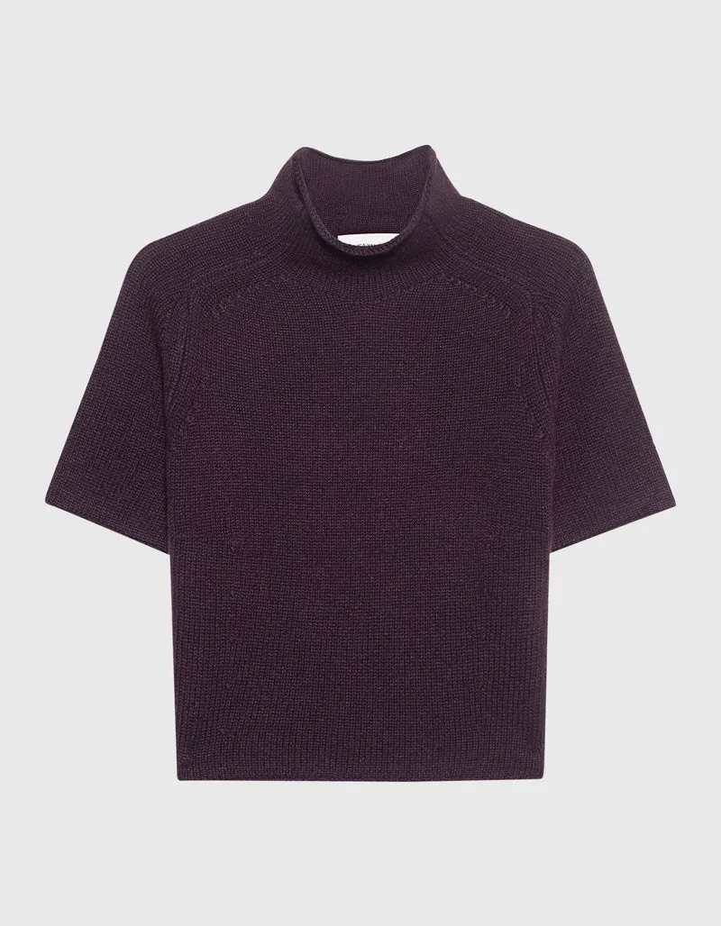 Kurzarm-Kaschmir-Pullover Fride
