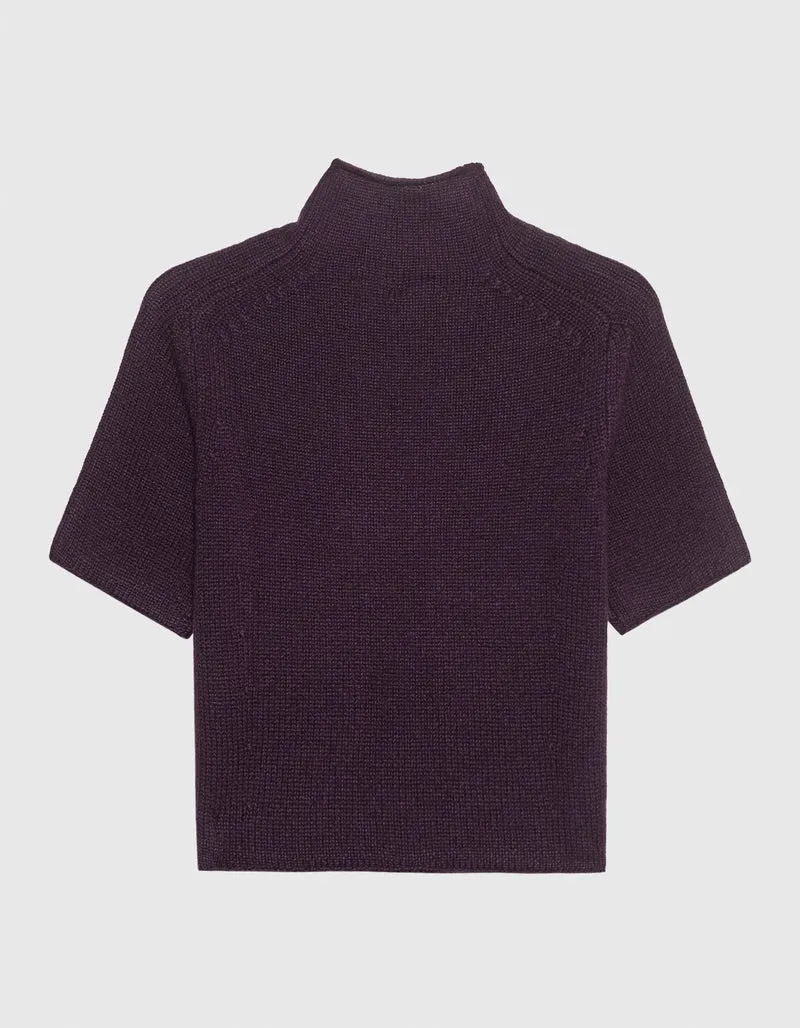 Kurzarm-Kaschmir-Pullover Fride