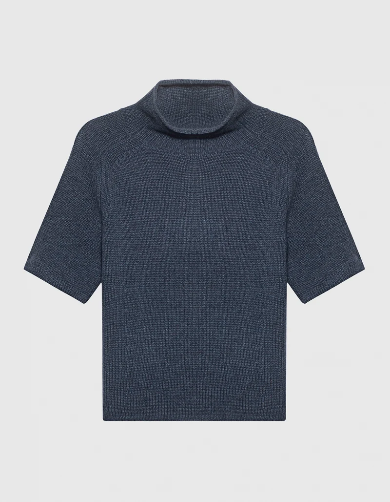 Kurzarm-Kaschmir-Pullover Fride
