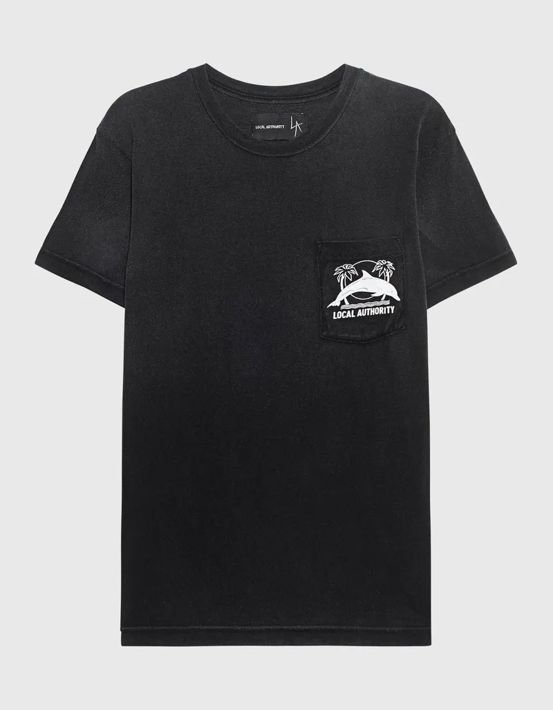 Bedrucktes T-Shirt Malibu Rehab im Vintage-Look