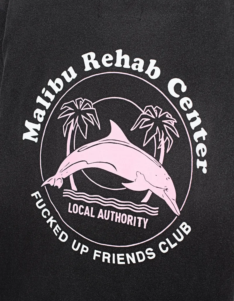 Bedrucktes T-Shirt Malibu Rehab im Vintage-Look