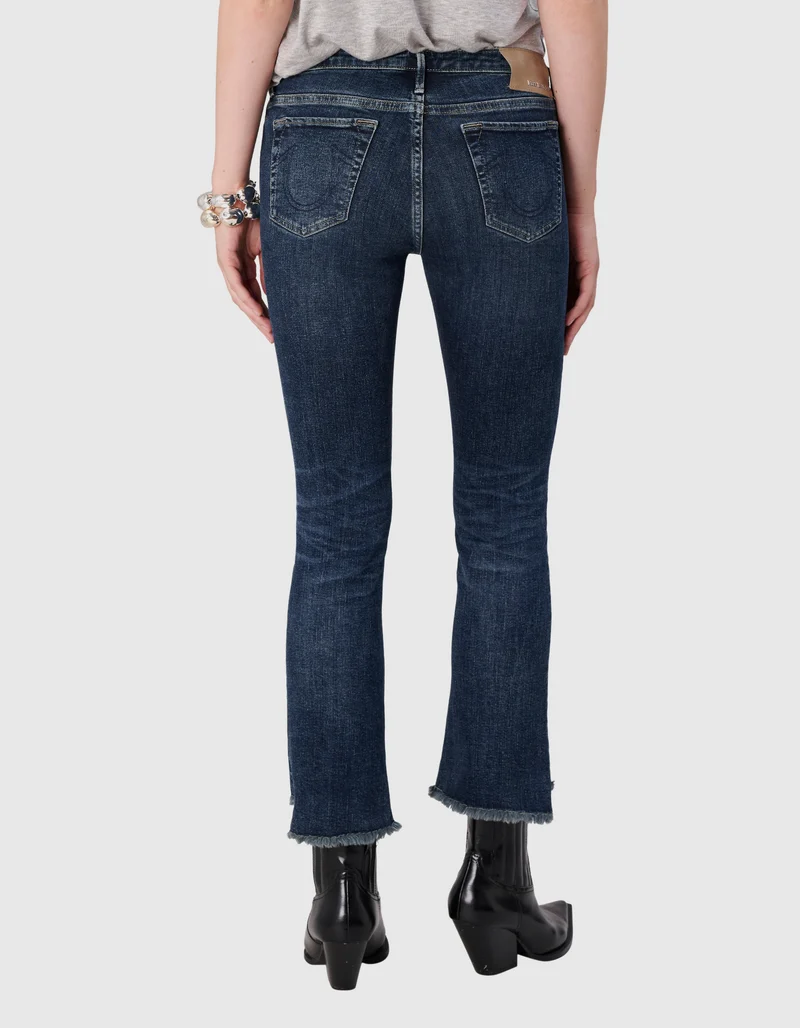 Kick Flare Jeans Halle mit offenem Saum