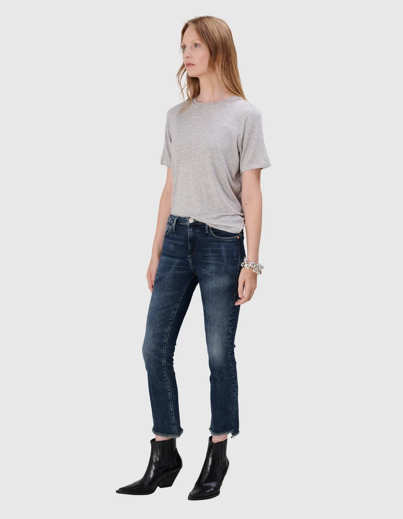 Kick Flare Jeans Halle mit offenem Saum