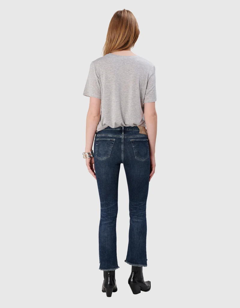 Kick Flare Jeans Halle mit offenem Saum