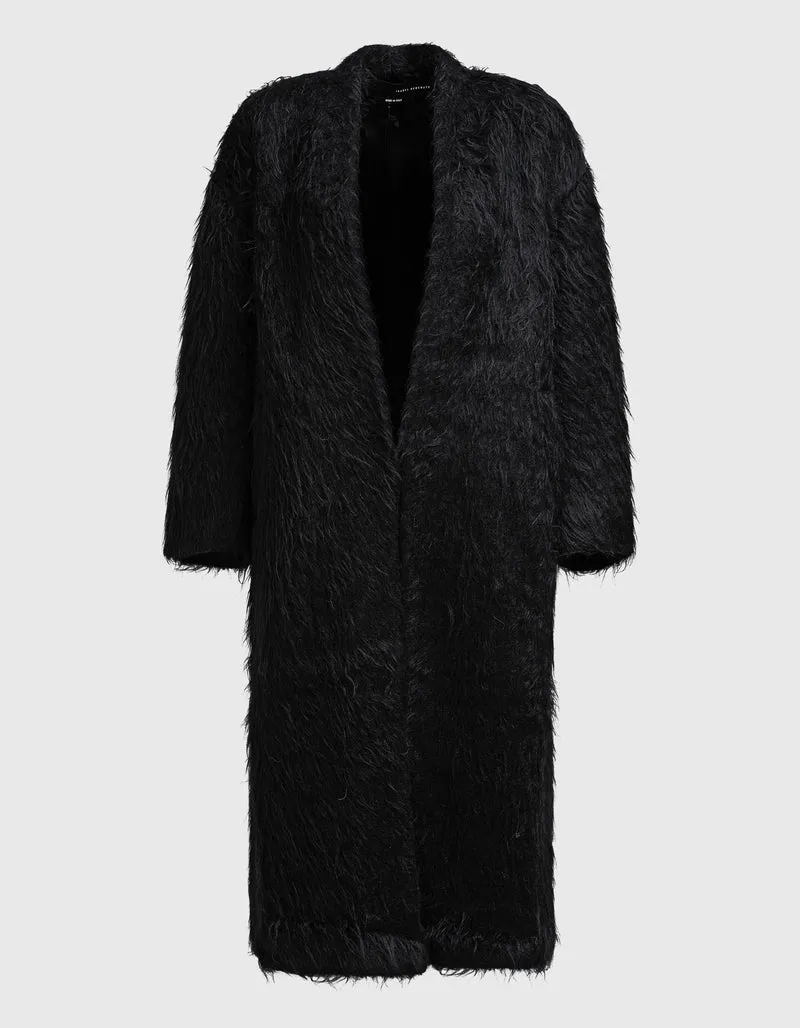 Oversize Woll-Alpaka-Mohair-Mix Mantel