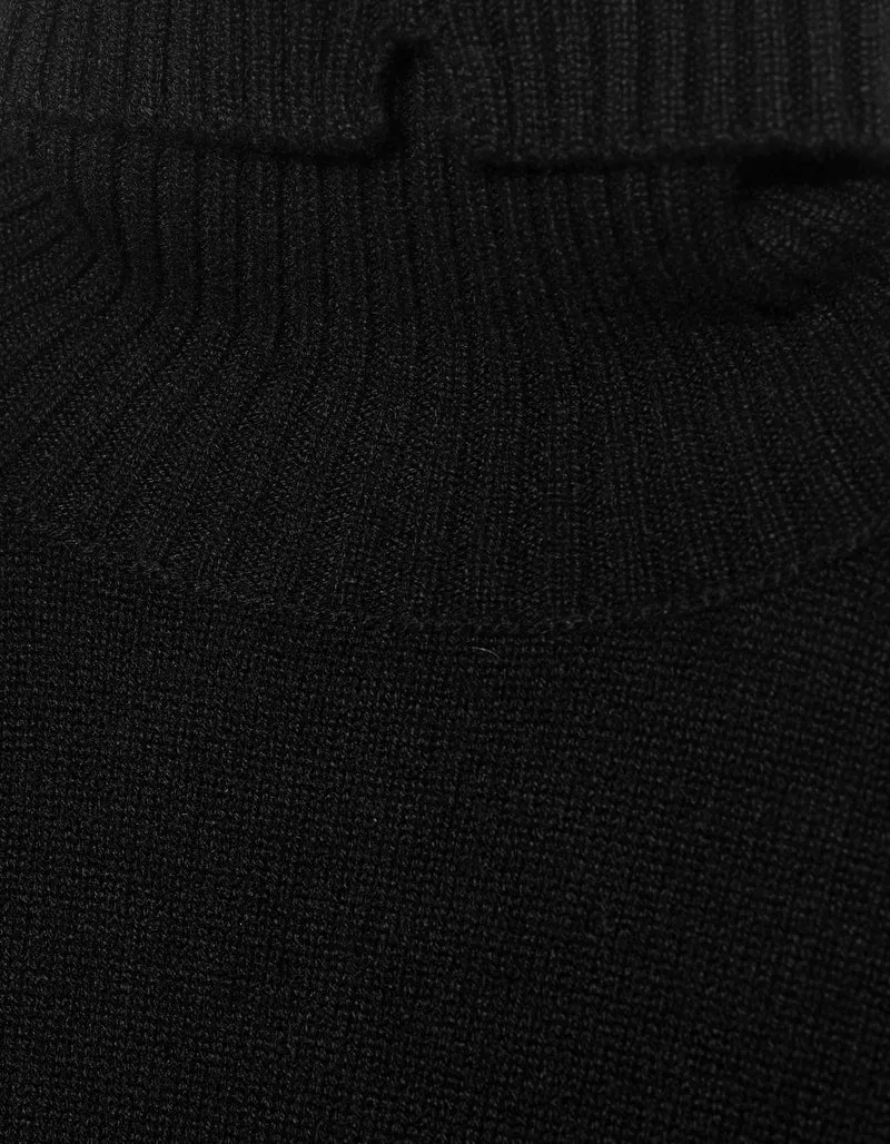 Oversize Kaschmir-Rollkragenpullover