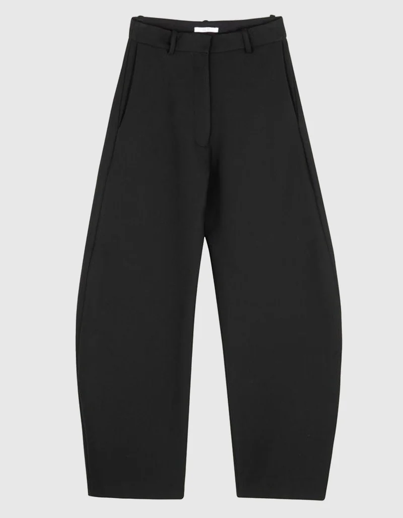 Barrel-Leg Seiden-Hose Zina