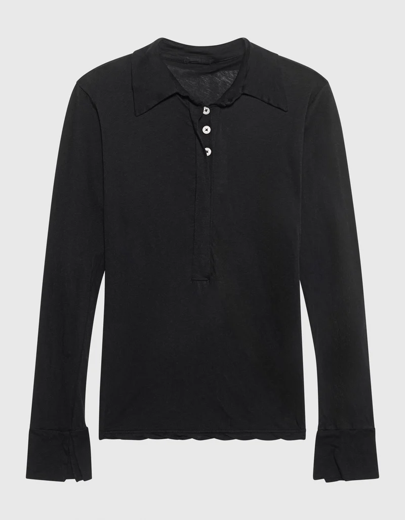 Slim-Fit Longsleeve-Polo-Shirt