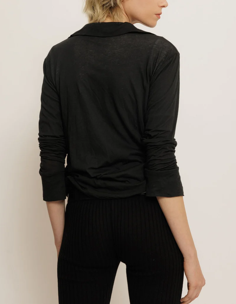 Slim-Fit Longsleeve-Polo-Shirt