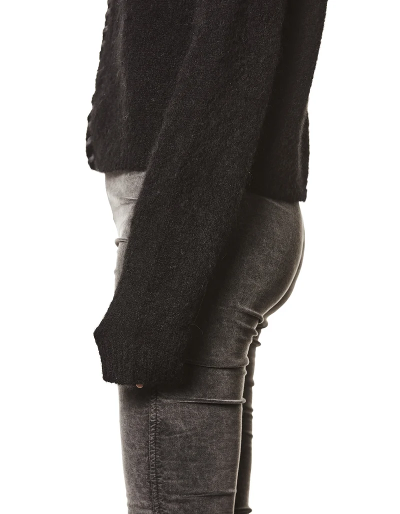 Alpaka-Mix Pullover mit Stehkragen