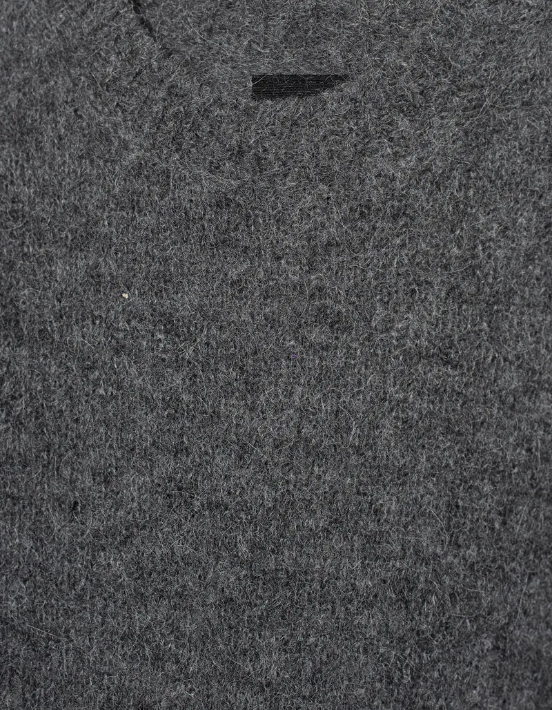 Alpaka-Mix Pullover mit Destroyed-Details