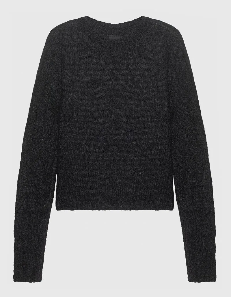 Alpaka-Mix Pullover mit Destroyed-Details