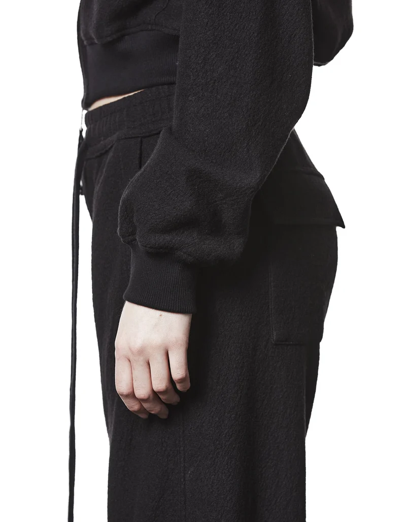 Woll-Blouson-Jacke mit Brusttaschen