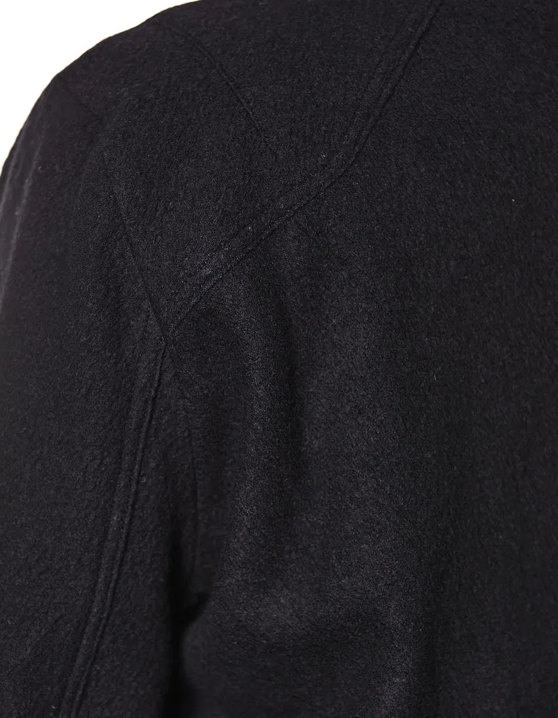 Woll-Blouson-Jacke mit Brusttaschen