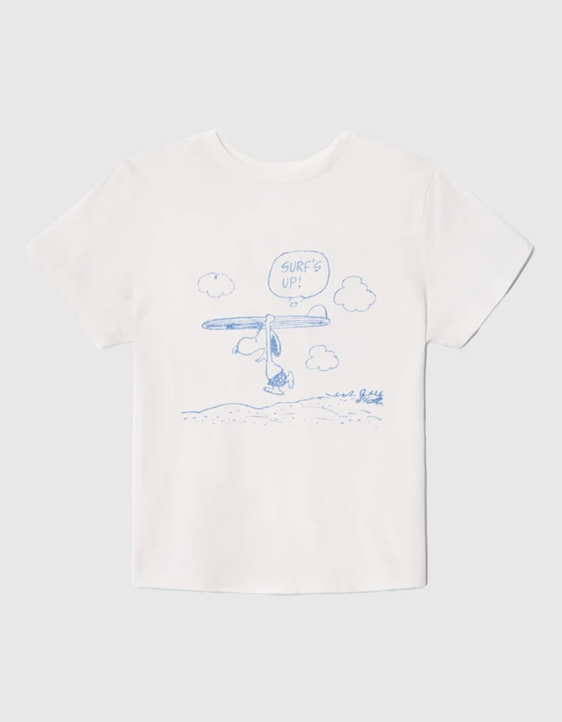 Bedrucktes T-Shirt Snoopy Surfs Up im Vinage-Stil