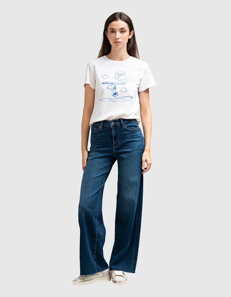 Bedrucktes T-Shirt Snoopy Surfs Up im Vinage-Stil