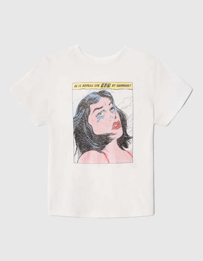 Bedrucktes T-Shirt Loose Summer im Vintage-Stil
