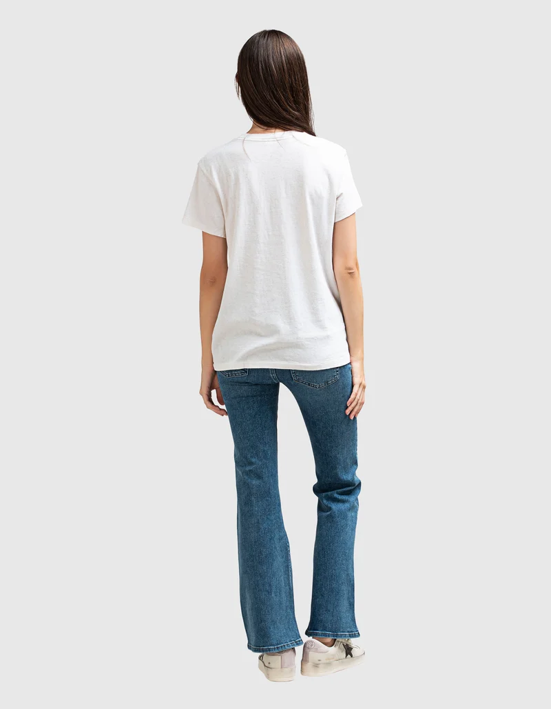 Bedrucktes T-Shirt Loose Summer im Vintage-Stil