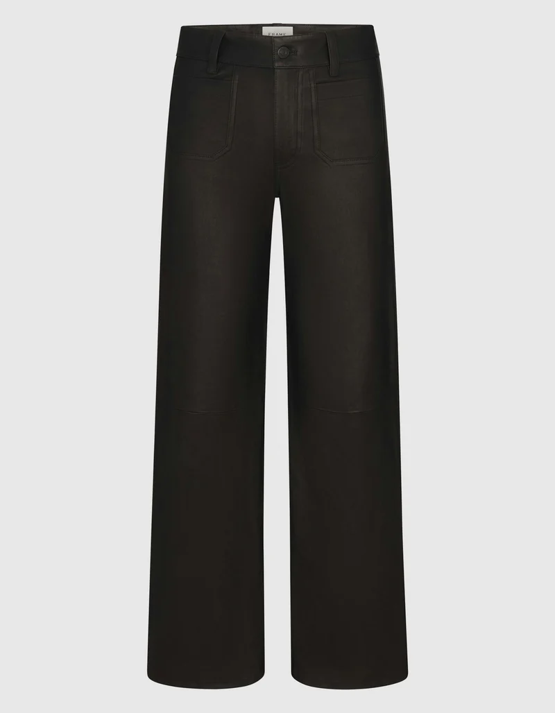 Wide-Leg Lammleder-Hose Le Slim Palazzo Modernist