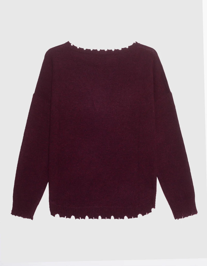Oversize Destroyed Kaschmir-Pullover Mela