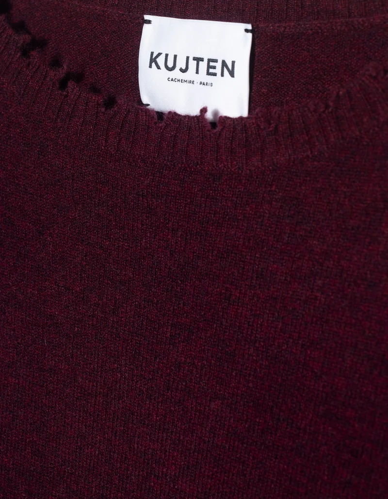 Oversize Destroyed Kaschmir-Pullover Mela
