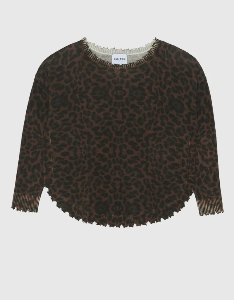 Oversize Leo-Kaschmir-Pullover Melah