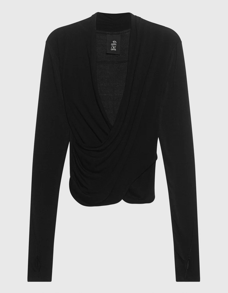 Longsleeve mit Cache Coeur Ausschnitt