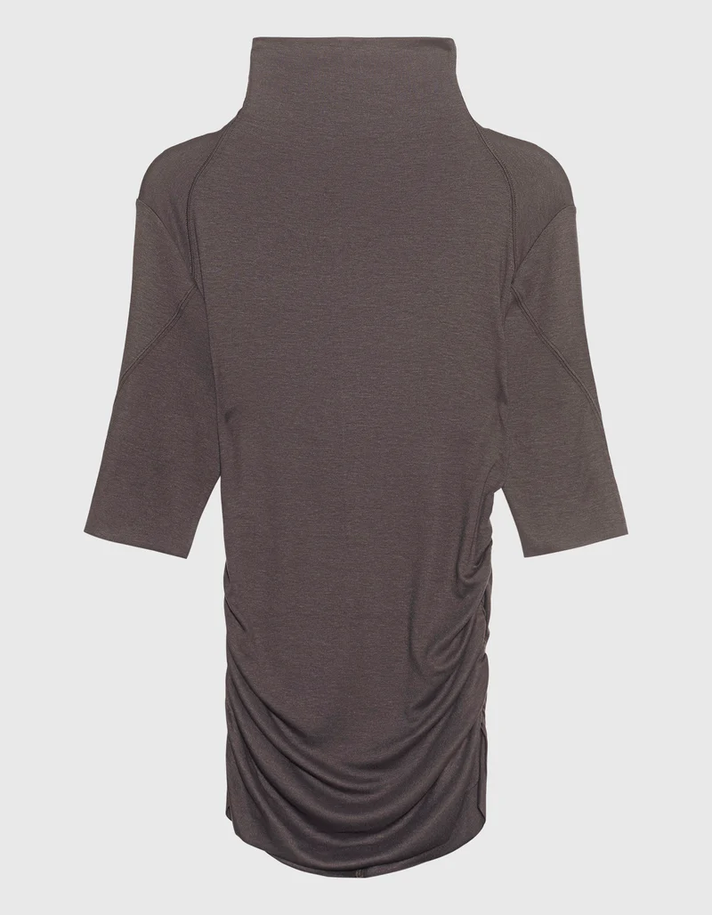 Slim-Fit Shirt mit Raffungen
