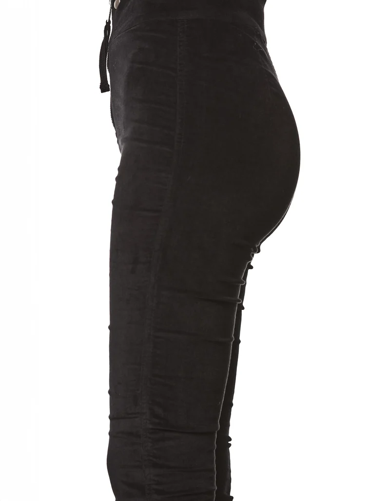 Skinny-Fit Samt-Hose