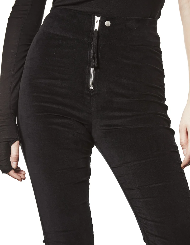 Skinny-Fit Samt-Hose