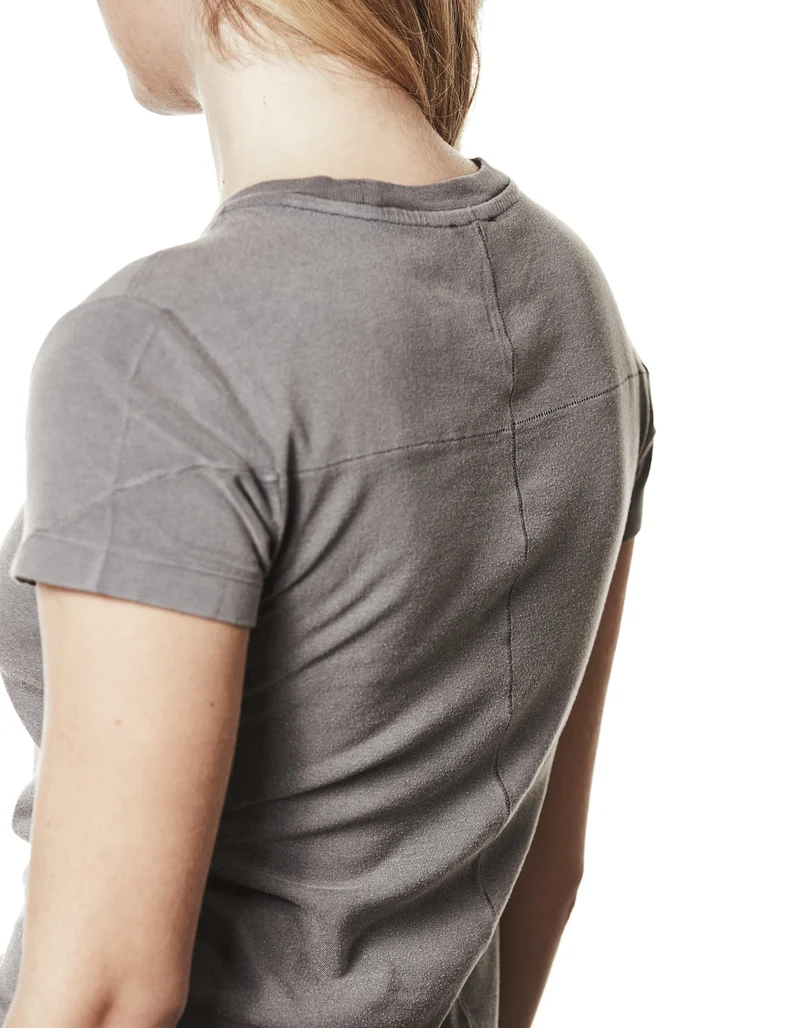Washed-Out T-Shirt mit Rundhalsausschnitt
