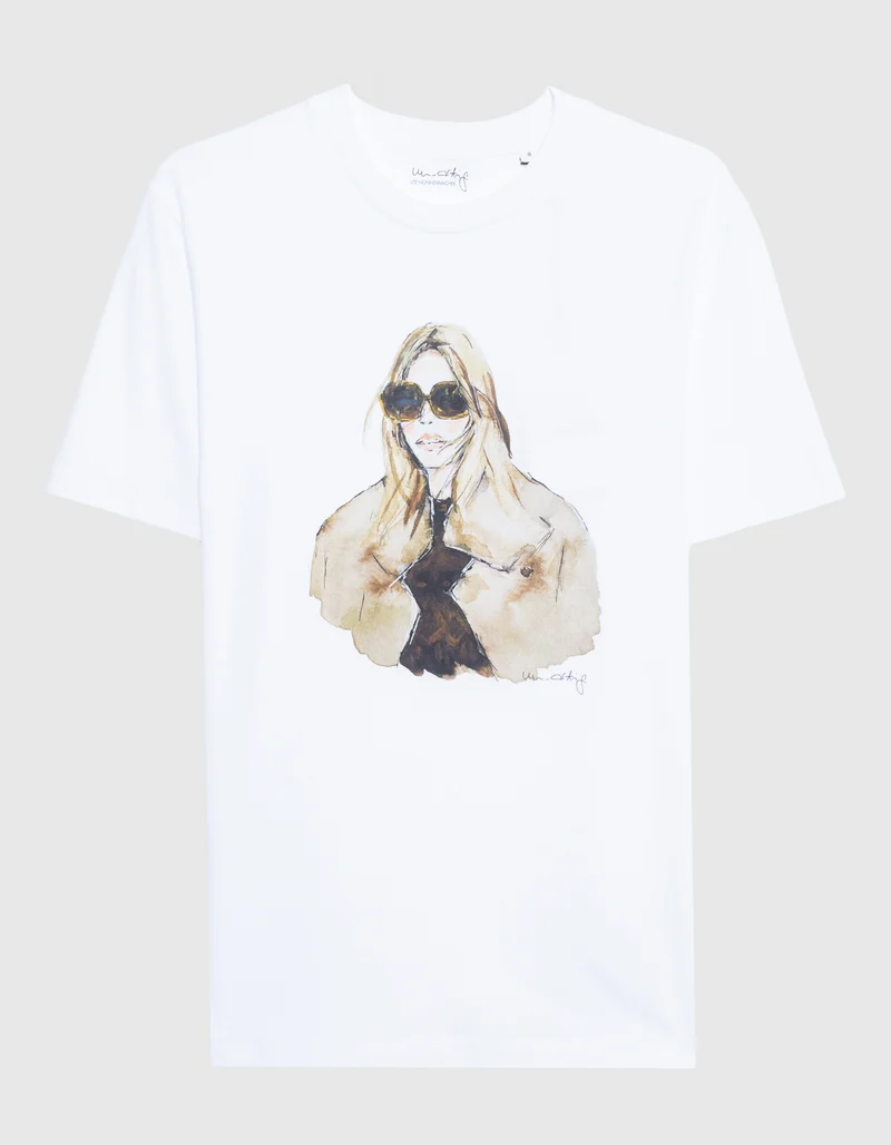 Bedrucktes Oversize T-Shirt Iconic Woman