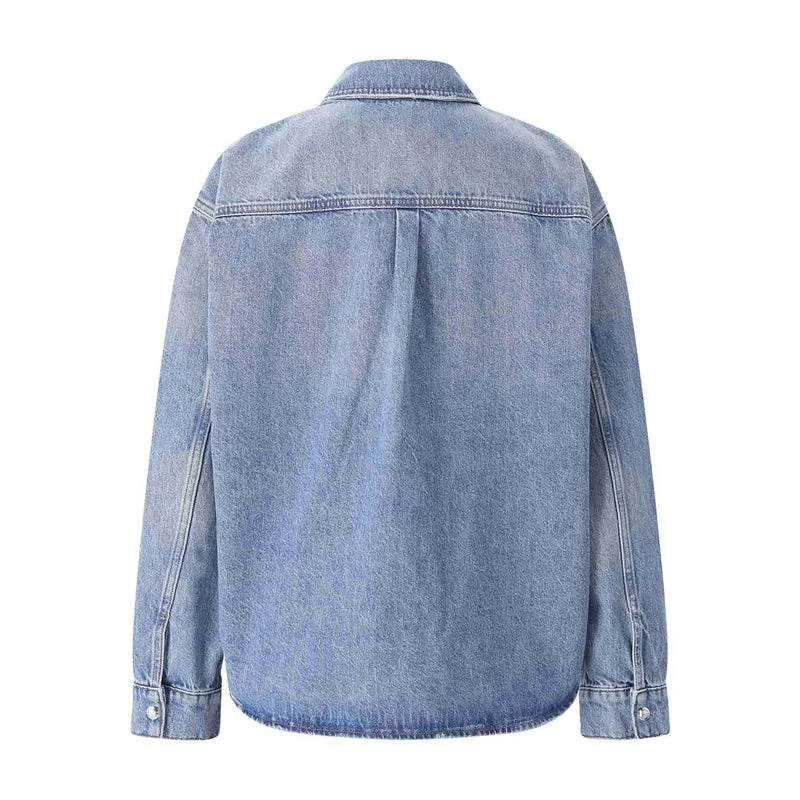 Oversize-Jeansjacke