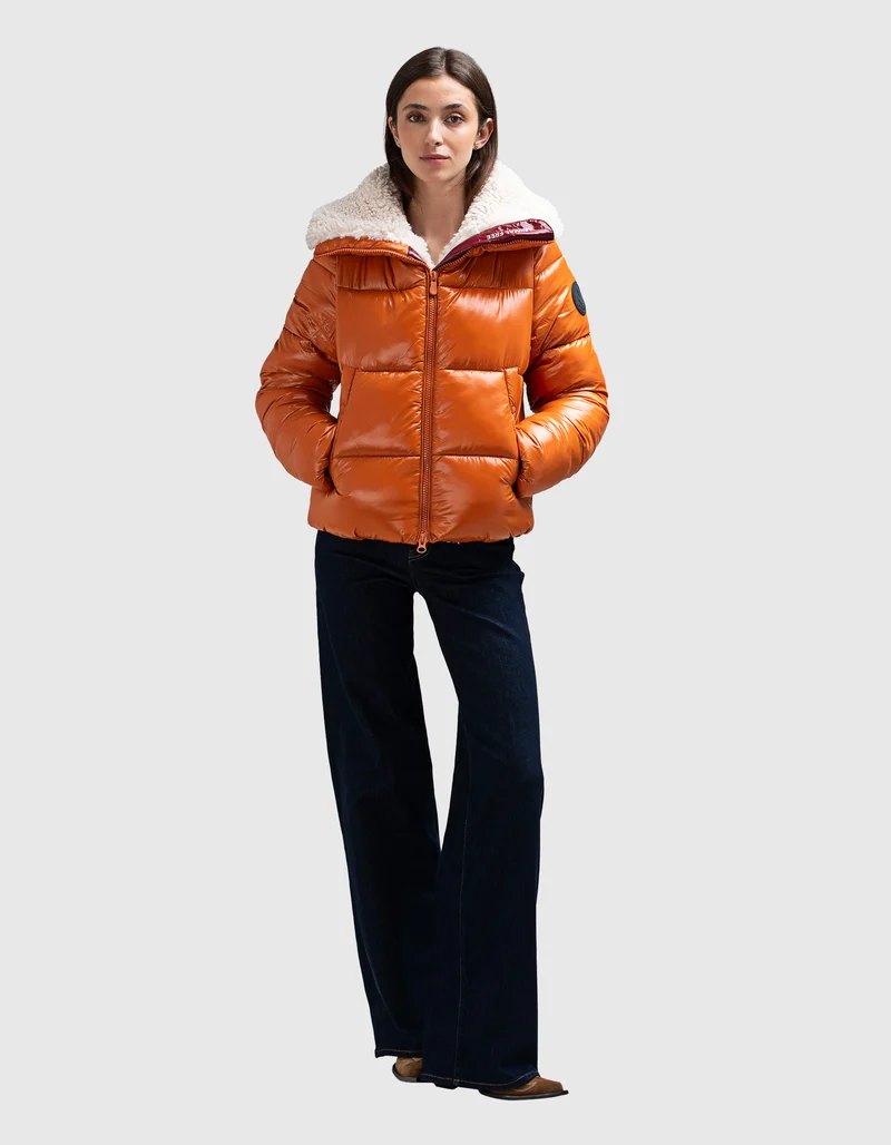 Steppjacke Moma mit Kunstfellkragen